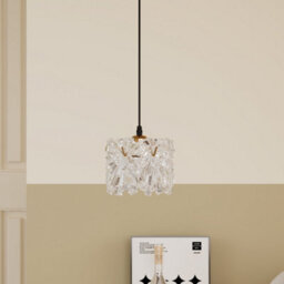 Living And Home Vintage Iron Pendant Lights With Glass Shade,crystal Kitchen Chandelier For Entryway Bathroom Dining Room And Hallway