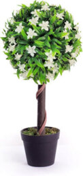 Best Artificial 2Ft / 60Cm White Lily Ball Tree Plant Garden Office Conservatory Tropical Indoor Outdoor - thumbnail 1