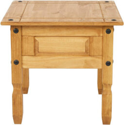 Mercers Furniture Corona Lamp Table Side End Stand Solid Wood Pine Wooden With Mexican Styling - thumbnail 3