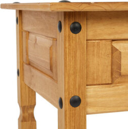 Mercers Furniture Corona Lamp Table Side End Stand Solid Wood Pine Wooden With Mexican Styling - thumbnail 4
