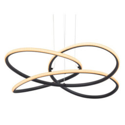 Luminosa Lighting Luminosa Panda Pendant Ceiling Light Matt Black Led 3000K - thumbnail 3