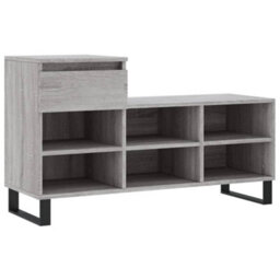 Vidaxl Shoe Cabinet Grey Sonoma 102X36X60 Cm Engineered Wood - thumbnail 2