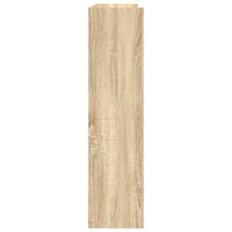 Berkfield Shoe Rack Sonoma Oak 80X25X100 Cm Engineered Wood - thumbnail 5