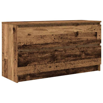 Berkfield Durable Tv Cabinet Old Wood 100X35X54 Cm Engineered Wood
