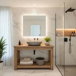 L70Xw44Cm Toro Solid Wood Bathroom Vanity - thumbnail 7