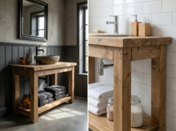 L70Xw44Cm Toro Solid Wood Bathroom Vanity - thumbnail 4