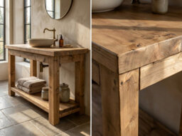 L70Xw44Cm Toro Solid Wood Bathroom Vanity - thumbnail 2