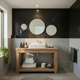 L70Xw44Cm Toro Solid Wood Bathroom Vanity