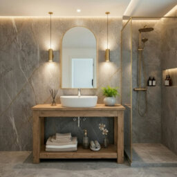 L70Xw44Cm Toro Solid Wood Bathroom Vanity - thumbnail 9