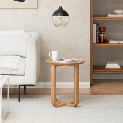 MH London Forbes Solid Wood Side Table Living Room Wooden Side Table Bedside Blonde Natural Side Table - image 1