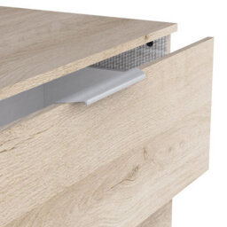 FurniComp LTD Furnicomp Chicago 3 Drawer 80Cm Chest Of Drawers - Kronberg Oak - thumbnail 6