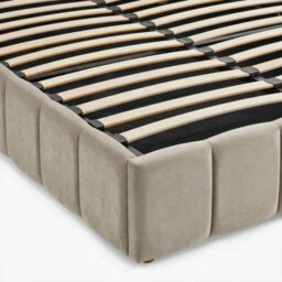 Furniturebox Uk Trifle Taupe Velvet Ottoman Double Bed Frame - thumbnail 8