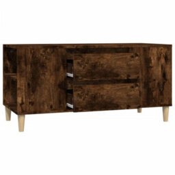 Walplus Tv Cabinet Smoked Oak 102X44.5X50 Cm Engineered Wood - thumbnail 6