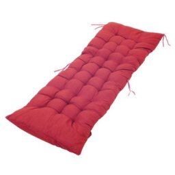 Living And Home Soft Comfortable Relaxed Red Bench Recliner Chair Swing Chair Seat Pad Cushion Sunlounger Cushion 160 Cm W X 50Cm D - thumbnail 2