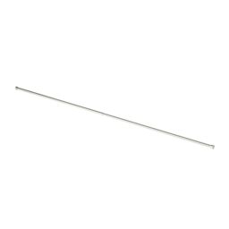 GoodHome Athens Satin Grey Nickel Effect Extendable Single Curtain Pole Set, (L)2000mm-3300mm (Dia)28mm - thumbnail 2