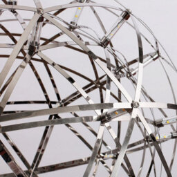 CGC Lighting Cgc Fawkes Natural White Chrome 100Cm Xxxl Large Silver Starburst Led Pendant Light Chandelier - thumbnail 4