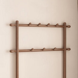 Yqjjgl Solid Wood Coat Rack With Shoe Bench And 2-Tier Storage Shelves Walnut 80Cm Clothes Rail Clothes Rack - thumbnail 5