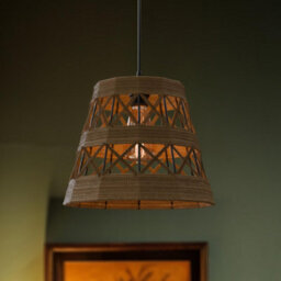 31Cm Natural Hemp Rope Ceiling Pendant Light Shade Lampshade Led Bulb - thumbnail 3