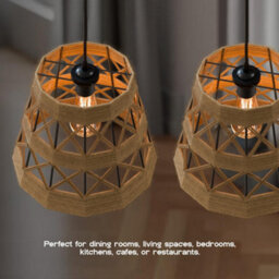 31Cm Natural Hemp Rope Ceiling Pendant Light Shade Lampshade Led Bulb - thumbnail 4