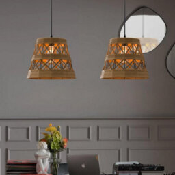 31Cm Natural Hemp Rope Ceiling Pendant Light Shade Lampshade Led Bulb - thumbnail 5