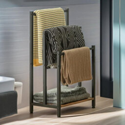 Rafaelo Mobilia Free Standing Towel Rail Bathroom Furniture - thumbnail 2