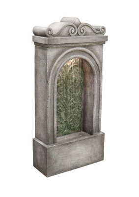 Outdoor Living UK Solar Lynmouth Rain Effect Traditional Water Feature Without Cover