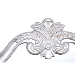 Orsina Antique Silver Wall Mirror,hallway Mirror,decorative Mirror With Symmetrical Floral Relief,distressed Mirror - thumbnail 3