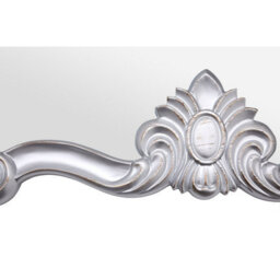Orsina Antique Silver Wall Mirror,hallway Mirror,decorative Mirror With Symmetrical Floral Relief,distressed Mirror - thumbnail 4