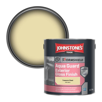 Johnstone's Trade Stormshield Aqua Guard Exterior Gloss Wood & Metal Paint Treasure Chest (Ppg1108-3) 2.5L - image 1