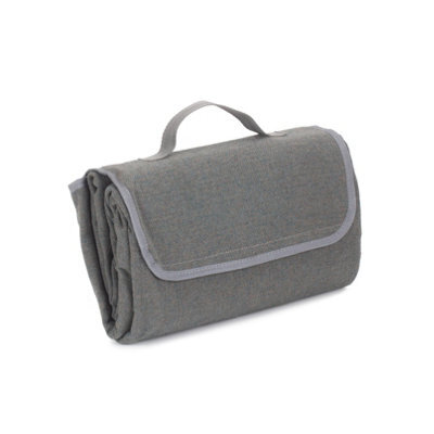 Red Hamper H165 Polyester Grey Tweed Picnic Blanket - image 1