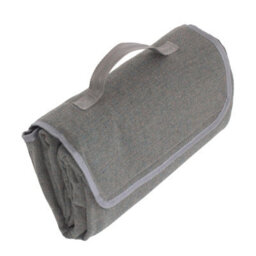 Red Hamper H165 Polyester Grey Tweed Picnic Blanket - thumbnail 3