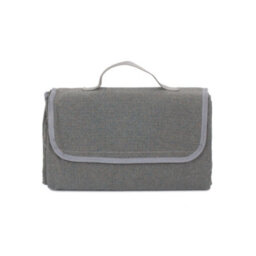 Red Hamper H165 Polyester Grey Tweed Picnic Blanket - thumbnail 2