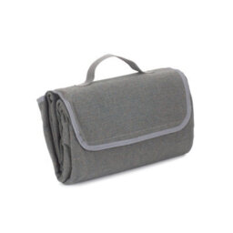 Red Hamper H165 Polyester Grey Tweed Picnic Blanket