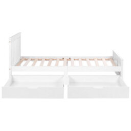 Abrihome Wooden Solid White Pine Storage Bed With Drawers Bed Furniture Frame For Adults, Kids, Teenagers 3Ft Single 190X90Cm - thumbnail 7