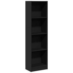 Berkfield Versatile Bookcase Black 40X24X143 Cm Engineered Wood - thumbnail 1