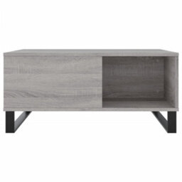 Berkfield Modern Coffee Table Grey Sonoma 80X80X36.5 Cm Engineered Wood - thumbnail 4