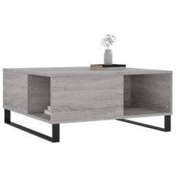 Berkfield Modern Coffee Table Grey Sonoma 80X80X36.5 Cm Engineered Wood - thumbnail 3