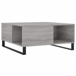 Berkfield Modern Coffee Table Grey Sonoma 80X80X36.5 Cm Engineered Wood - thumbnail 1