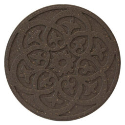 Stepping Stones Recycled Rubber Ornamental Path Eco Friendly Weatherproof With Scroll Design (X4 Earth) - thumbnail 2