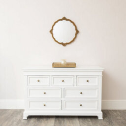 Melody Maison Ornate Antique Gold Round Scalloped Vintage Wall Mirror - 50Cm X 50Cm - thumbnail 7
