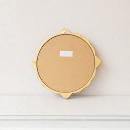 Melody Maison Ornate Antique Gold Round Scalloped Vintage Wall Mirror - 50Cm X 50Cm - thumbnail 6
