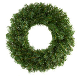 Premier Decorations Limited 2X Large Plain Christmas Door Wreath 50Cm Green Artificial Door Decoration - thumbnail 3