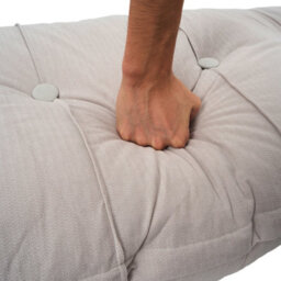 Living And Home Light Gray Washable Chenille Cushion Headboard Pillow, 180Cm W X 60Cm H - thumbnail 6