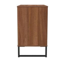 Beijing 3 Drawer Chest Of Drawers In Noche Walnut (Ready Assembled) - thumbnail 2