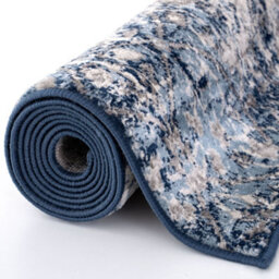 The Rugs Montana Navy Cream Oriental Area Rug And Runner Soft Durable Pet Friendly Easy To Clean Living Room Bedroom 4030 - thumbnail 6