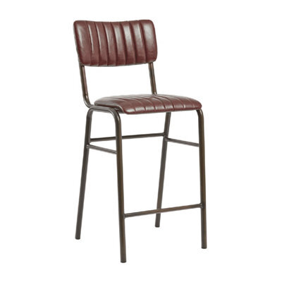 Kensington Padded Industrial Style Bar Stool
