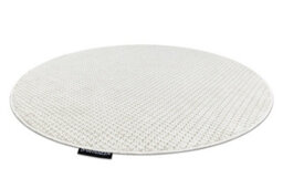 RugsX Carpet Casablanca Loop Circle White Loop, Soft Circle 133 Cm - thumbnail 3