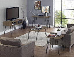 Dorel Home Owen Retro Tv-Stand Walnut Look - thumbnail 5
