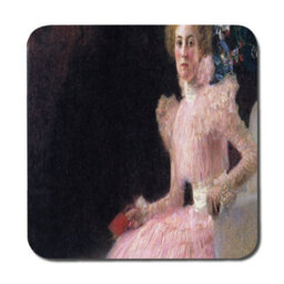 Benjamin Tate Design Impressionist Pink Dress Woman Placemat And Coaster Set - thumbnail 3