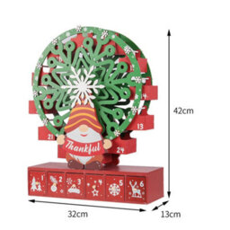 Living And Home Christmas Decoration Tabletop Ferris Wheel Advent Calendar With Base - thumbnail 6
